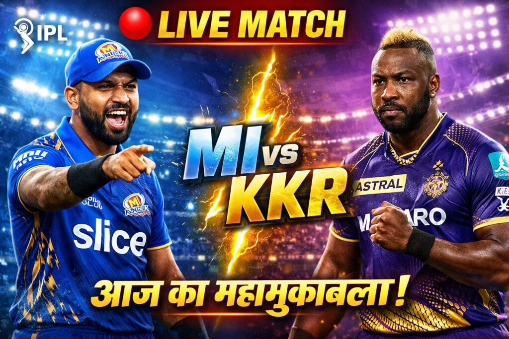 MI vs KKR IPL 2026 Live Score